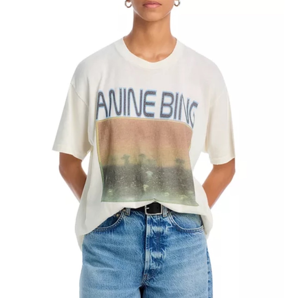 Anine Bing Cade Tee Mushrooms